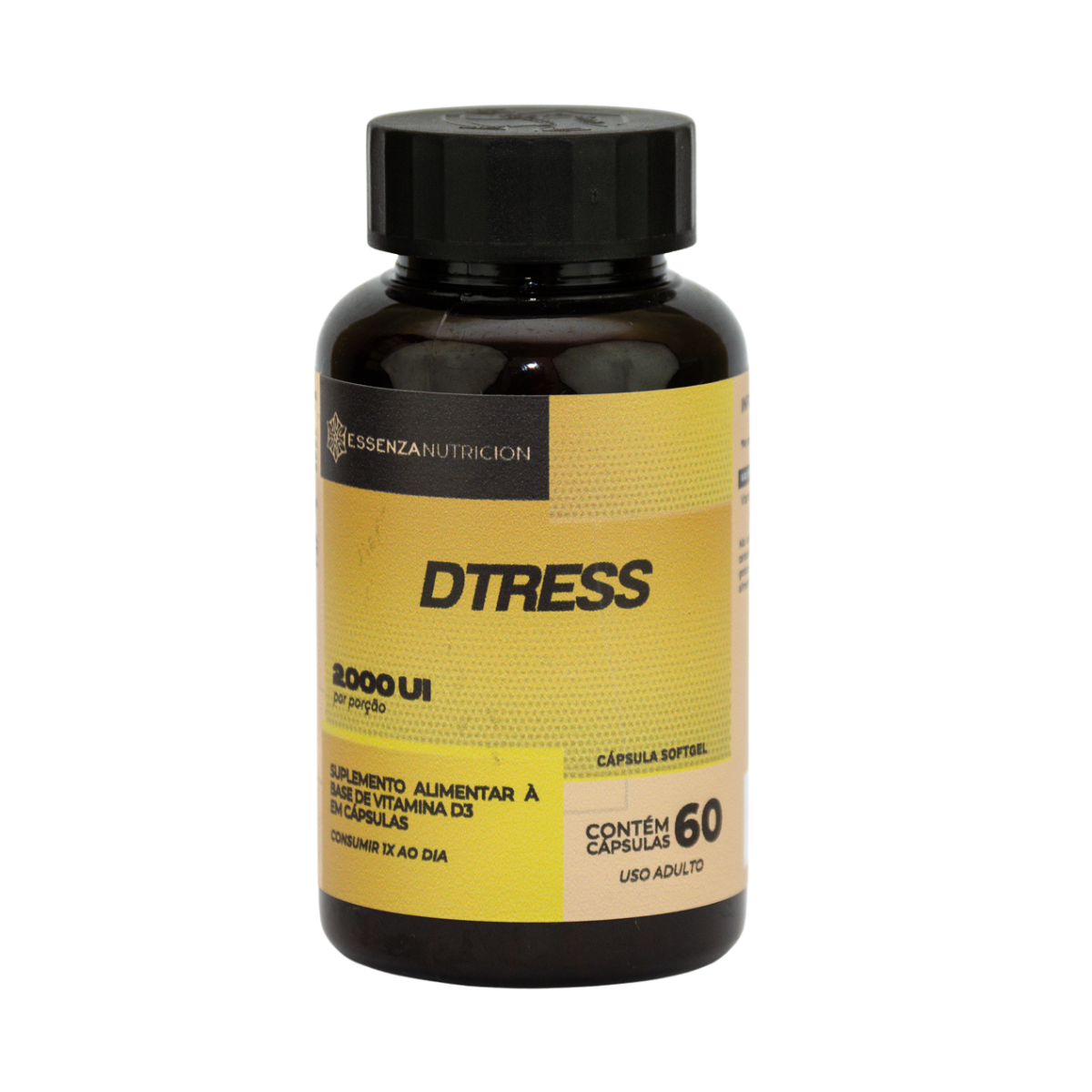 DTRESS Vitamina D3 2000 UI 60 cápsulas - Suporte Imunológico e Ósseo para Mamães e Gestantes