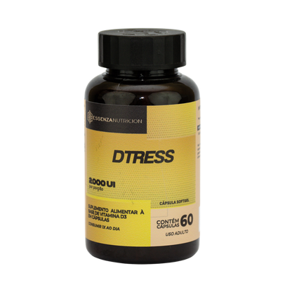 DTRESS Vitamina D3 2000 UI 60 cápsulas - Suporte Imunológico e Ósseo para Mamães e Gestantes