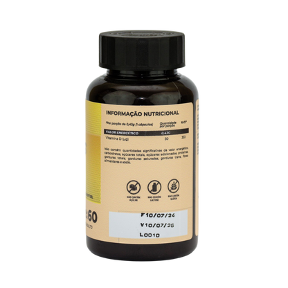 DTRESS Vitamina D3 2000 UI 60 cápsulas - Suporte Imunológico e Ósseo para Mamães e Gestantes