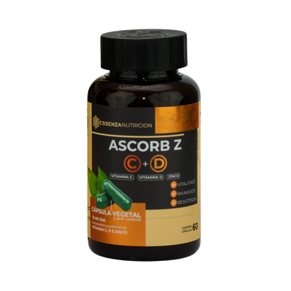 Ascorb Z Vitamina C + Zinco 60 Cápsulas - Imunidade e suporte nutricional para mamães e gestantes