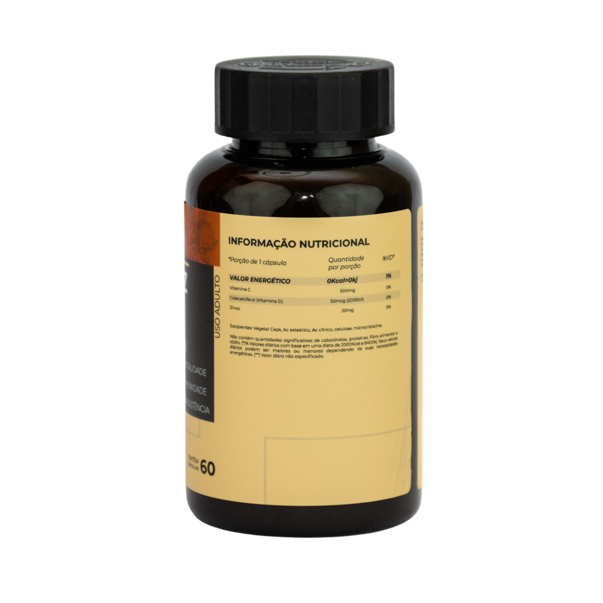 Ascorb Z Vitamina C + Zinco 60 Cápsulas - Imunidade e suporte nutricional para mamães e gestantes