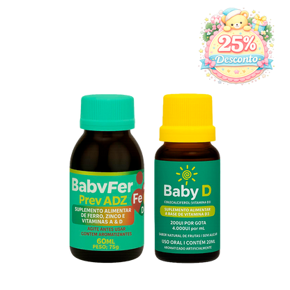 KIT CRESCER FORTE - Baby D + Baby Fer