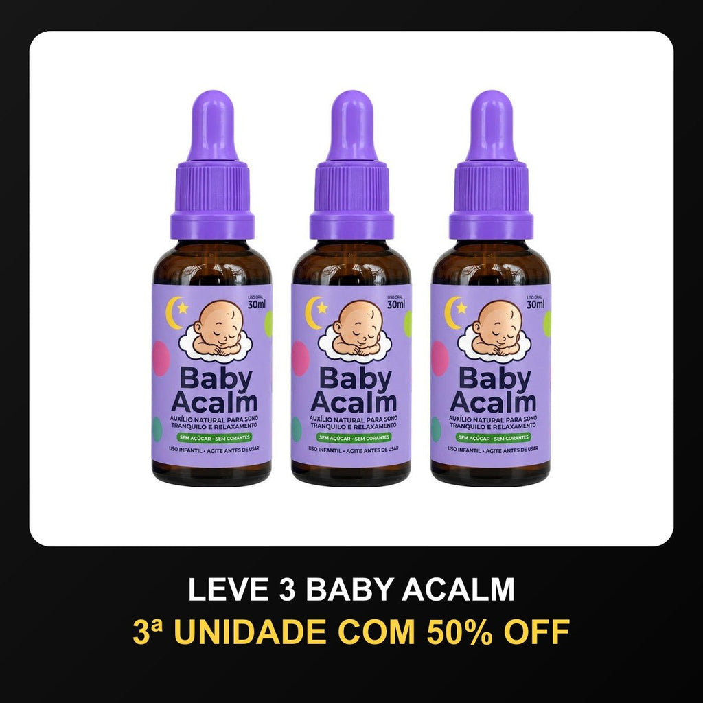 Kit 3 Baby Acalm com 3ª unidade 50% OFF - Linha Baby Essence